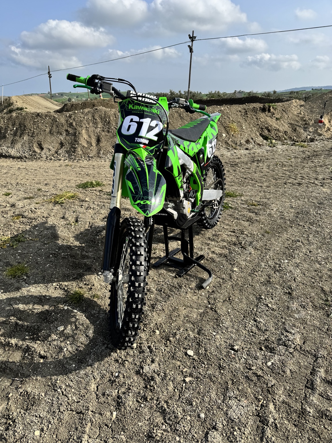 Pilota Tumini Vittorio Pio con la Kawasaki KXF250